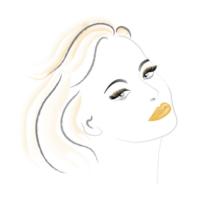 Création illustration femme site Mon Empreinte Beauté Co-Lor graphiste freelance