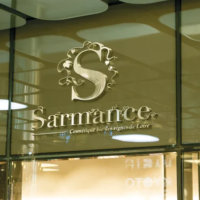 Création refonte logo marque de cosmétique naturelle Sarmance Co-Lor graphiste freelance