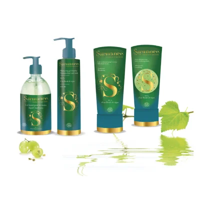 Refonte habillage packaging marque de cosmétique Sarmance Co-Lor graphiste freelance