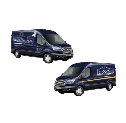 Création d'une signalétique de l'entreprise LCMO sur son véhicule professionnel